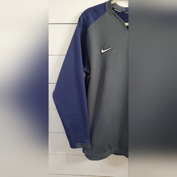 Nike Tampa Bay Rays Sweatshirt Mens Large Dri Fit Therma Pullover Baseball NKA6 - Picture 4 of 7